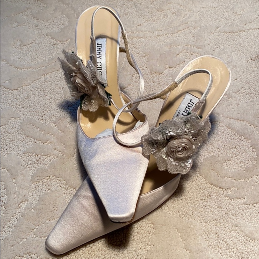 Jimmy Choo silk heels